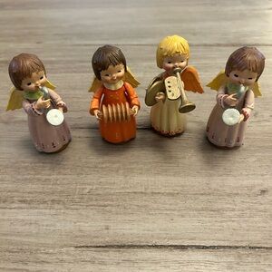 Set of Four Anri Toriart Musical Angels